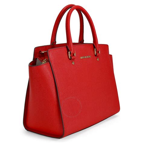 michael kors red leather purse|michael kors purse with pockets.